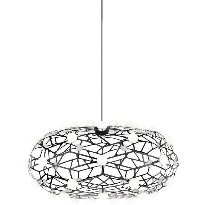 Coral LED 24 inch Black Chandelier Ceiling Light