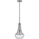 Baraboo 1 Light 14 inch Brushed Steel and Silver Mini Pendant Ceiling Light
