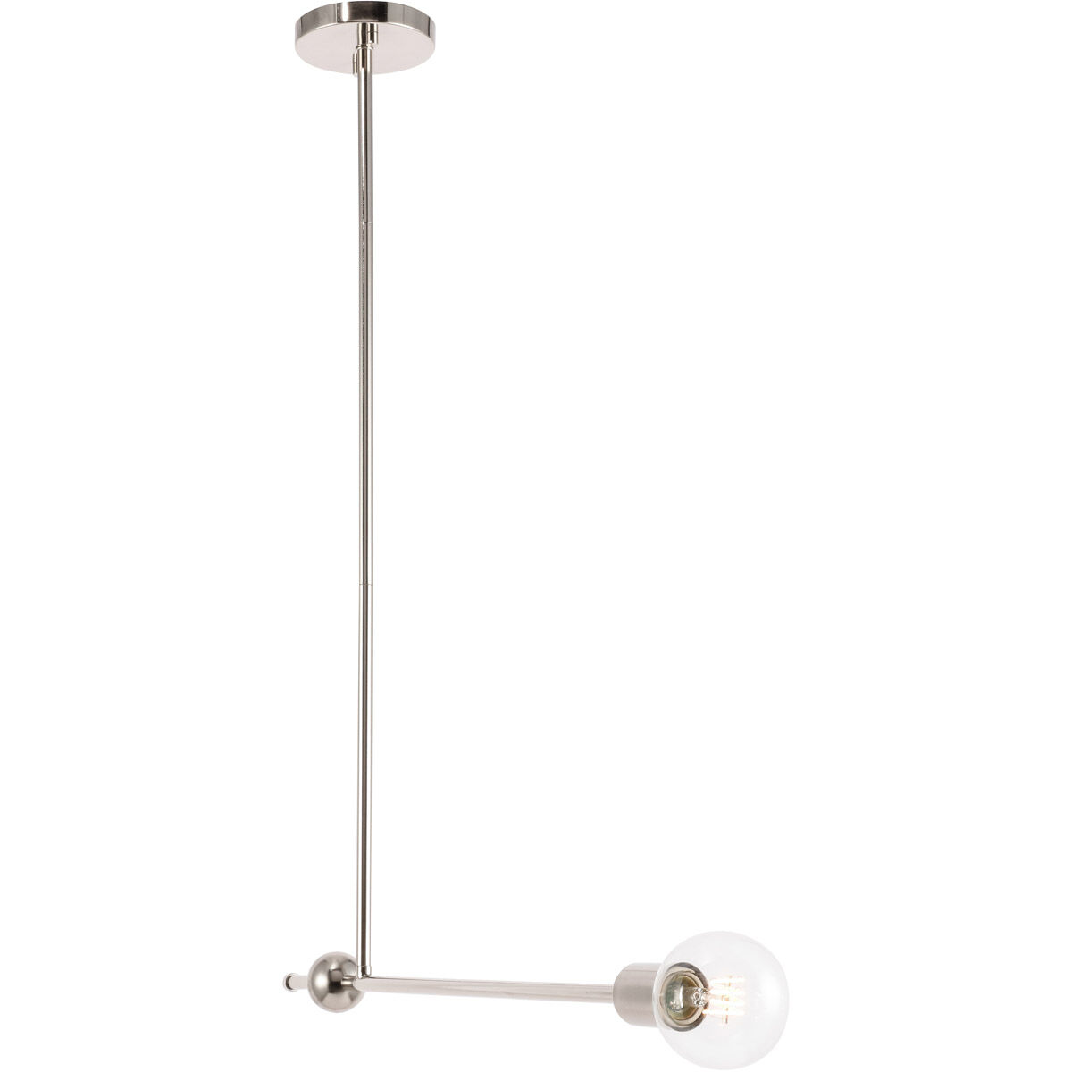 Brees 1 Light 27 inch Chrome Pendant Ceiling Light