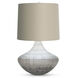 Jackson 24 inch 150.00 watt Grey Carved Table Lamp Portable Light