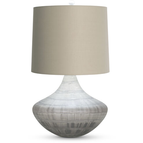 Jackson 24 inch 150.00 watt Grey Carved Table Lamp Portable Light
