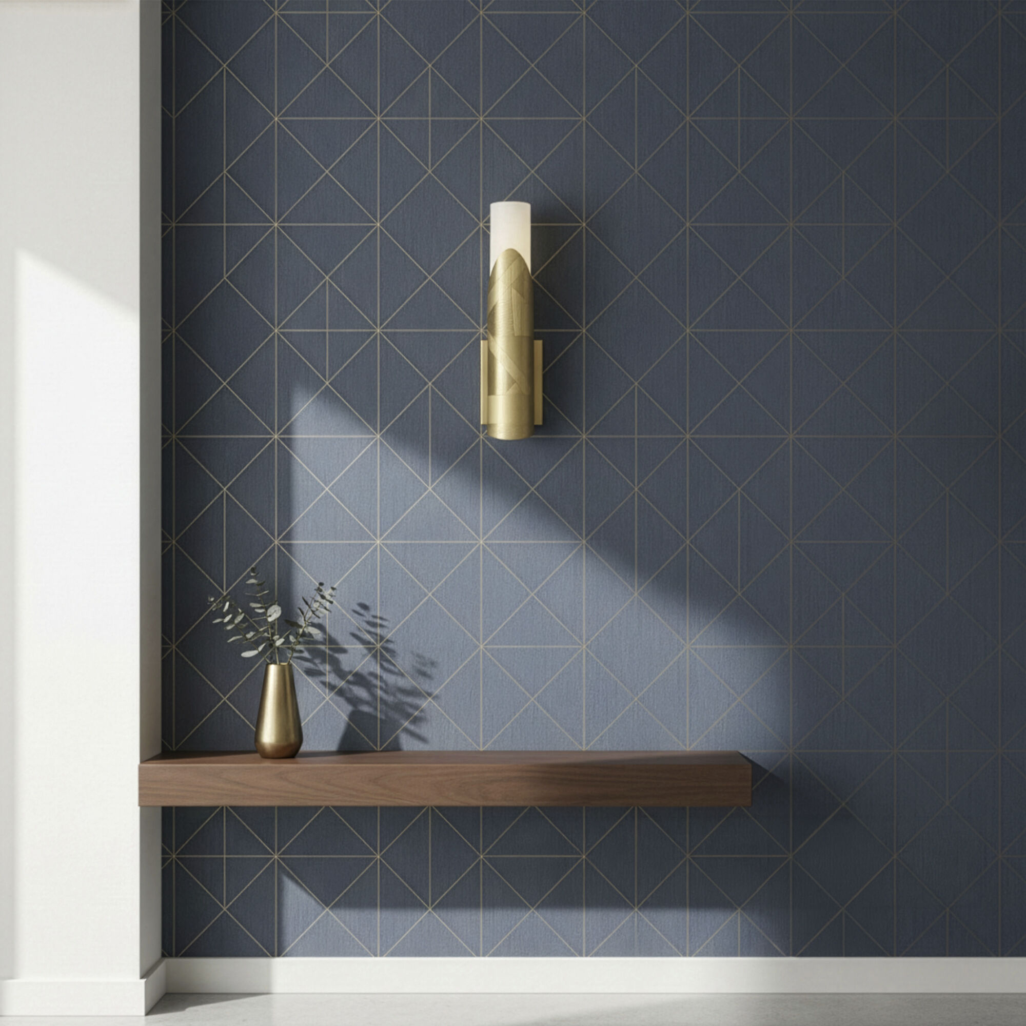 Michael Berman Brut 1 Light 4.5 inch Modern Brass Wall Sconce Wall Light