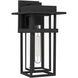 Morgan 1 Light 14.75 inch Earth Black Outdoor Wall Lantern
