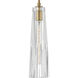 Cosette LED 5 inch Heritage Brass Pendant Ceiling Light in Heritage Brass / Clear