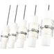 Cayden 5 Light 42 inch Brushed Nickel Linear Chandelier Ceiling Light