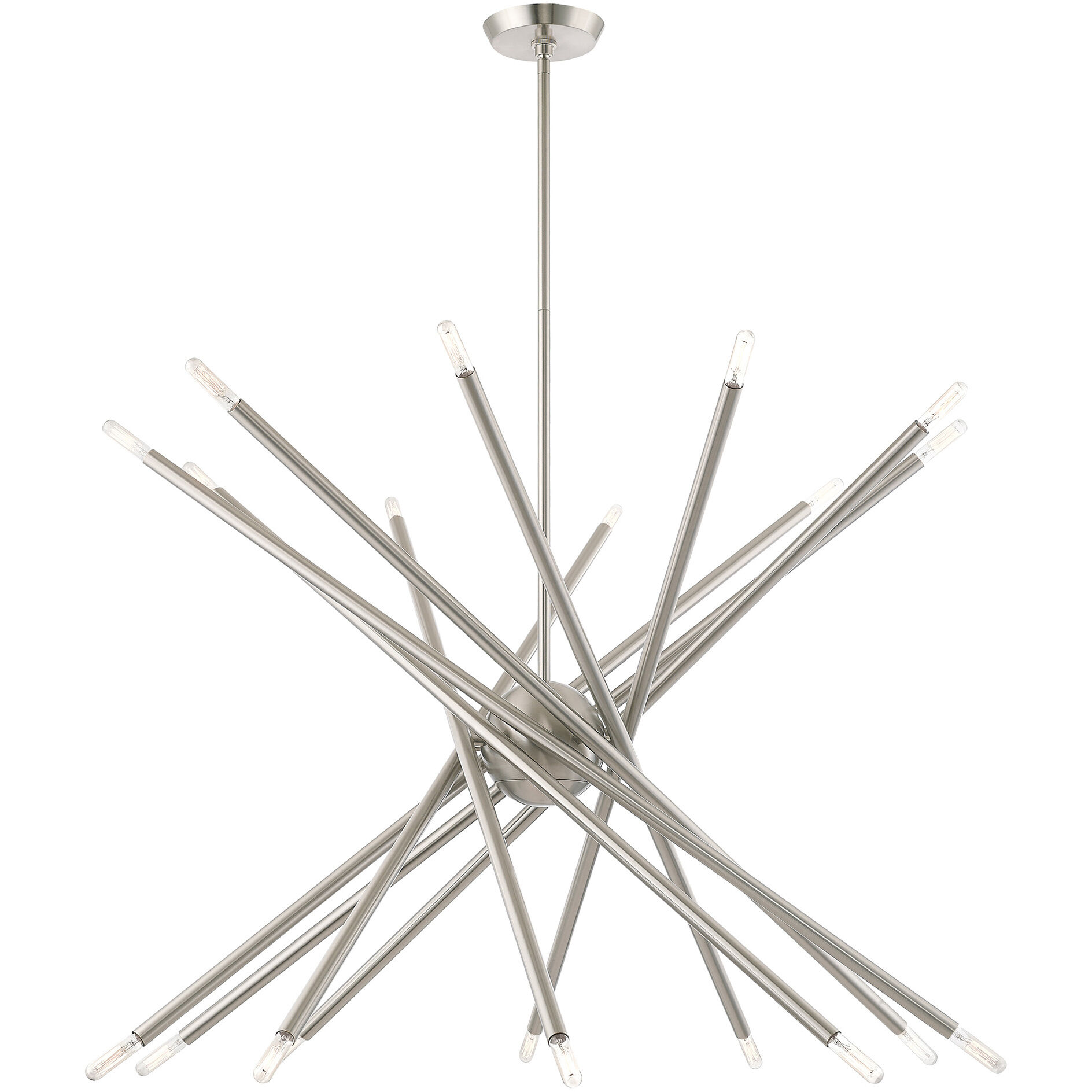 Soho 20 Light 38 inch Brushed Nickel Chandelier Ceiling Light