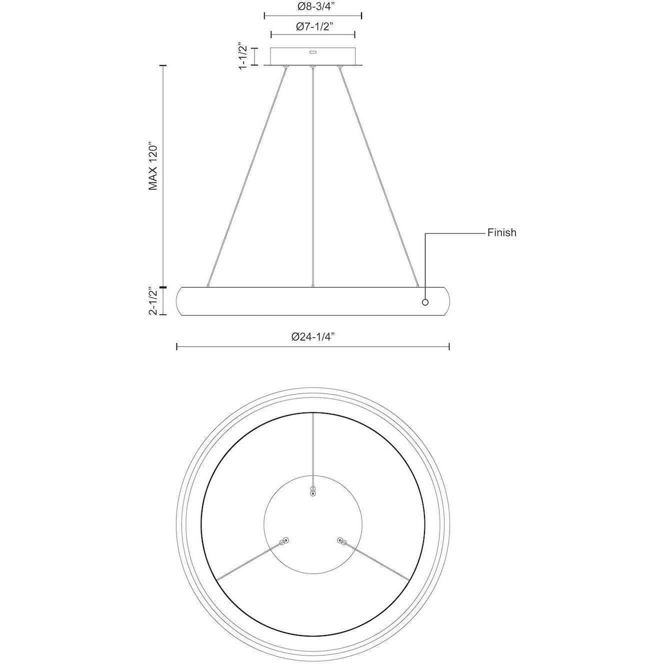 Cortana Pendant Ceiling Light in White