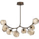 Gem LED 46.2 inch Flat Bronze Linear Pendant Ceiling Light in 2700K LED, Modern Branch