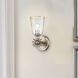 Staring 1 Light 7 inch Silver Leaf Sconce Wall Light