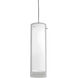 Montauk 1 Light 4.63 inch Satin Nickel Pendant Ceiling Light in White