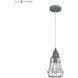 Squashcourt 1 Light 6 inch Pewter Mini Pendant Ceiling Light