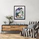 Florals Collection Blue Framed Art