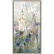 Rustic Garden Blue and Green and Orange and White Canvas