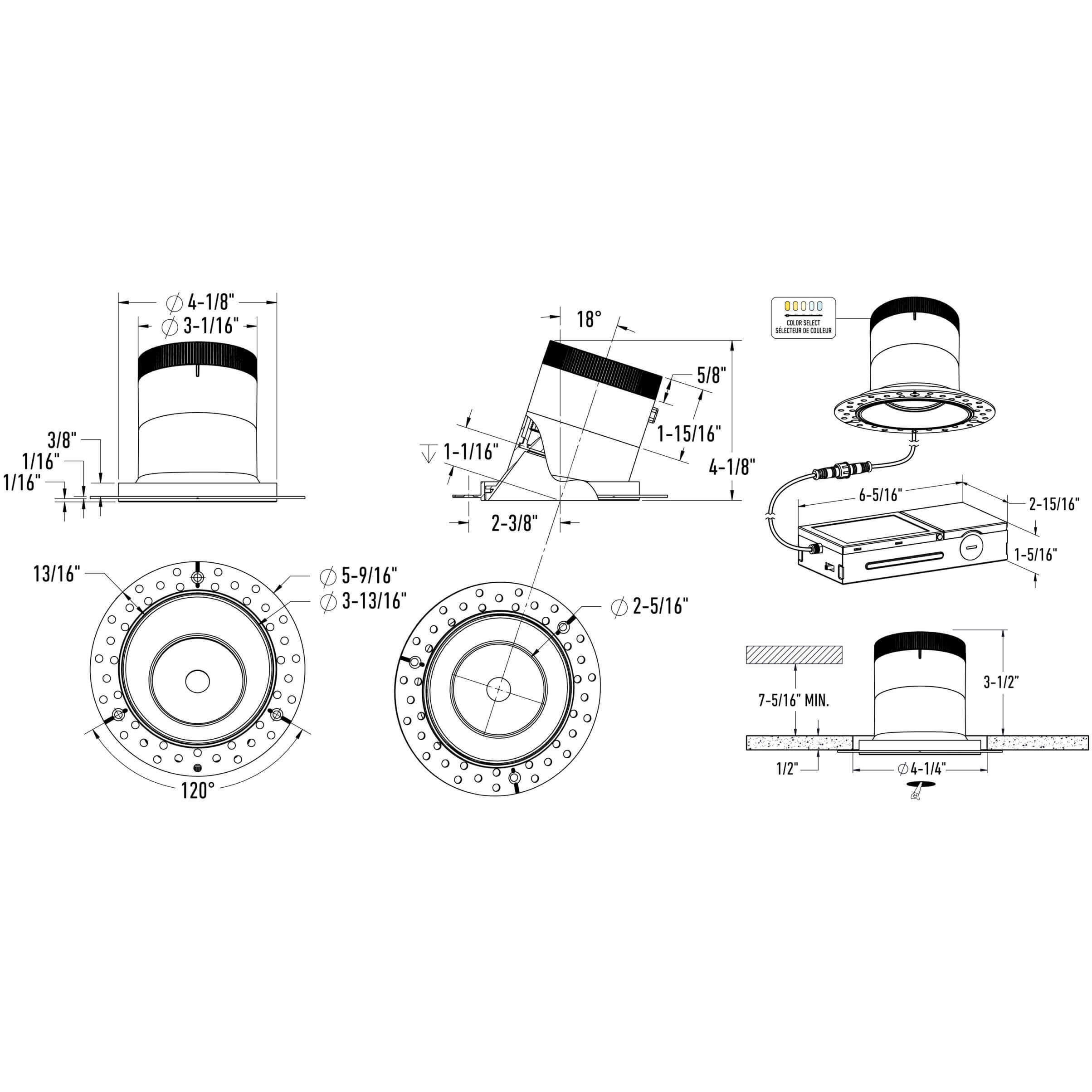 Versa Modular Downlight Wall Light
