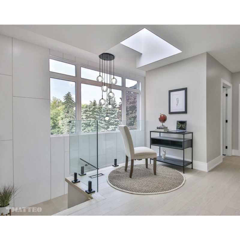 Delcia LED 20.13 inch Black Pendant Ceiling Light in Black and Smoke