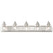 Birmingham 5 Light 36 inch Brushed Nickel Vanity Sconce Wall Light