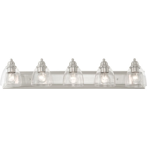 Birmingham 5 Light 36 inch Brushed Nickel Vanity Sconce Wall Light