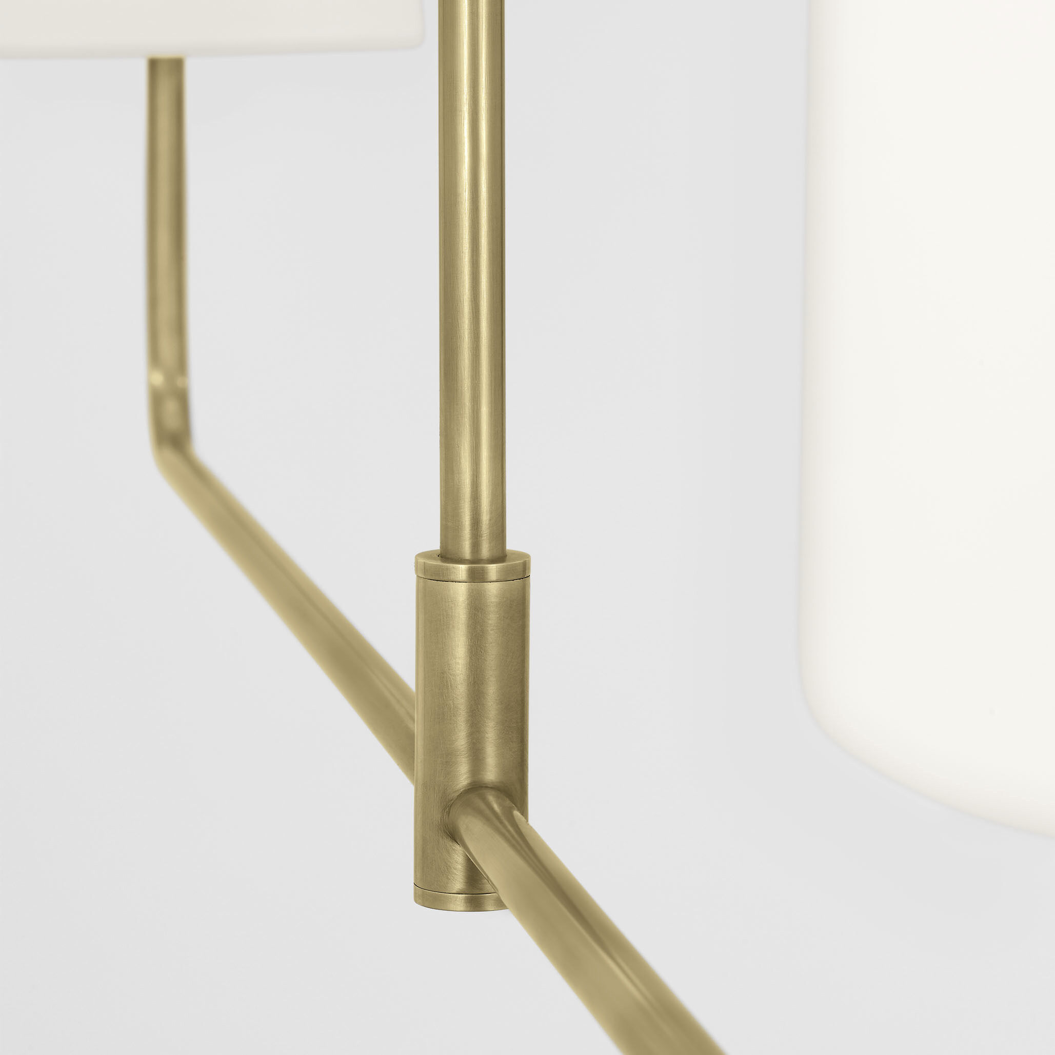 Barbara Barry Go Lightly LED 54 inch Soft Brass Linear Chandelier Ceiling Light