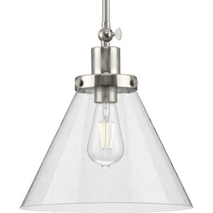 Hinton 1 Light 12 inch Brushed Nickel Pendant Ceiling Light