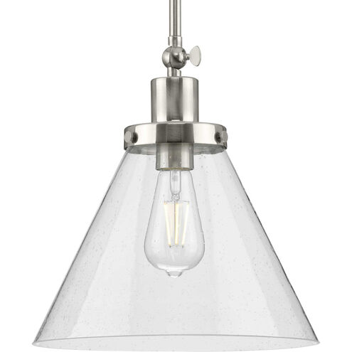 Hinton 1 Light 12 inch Brushed Nickel Pendant Ceiling Light