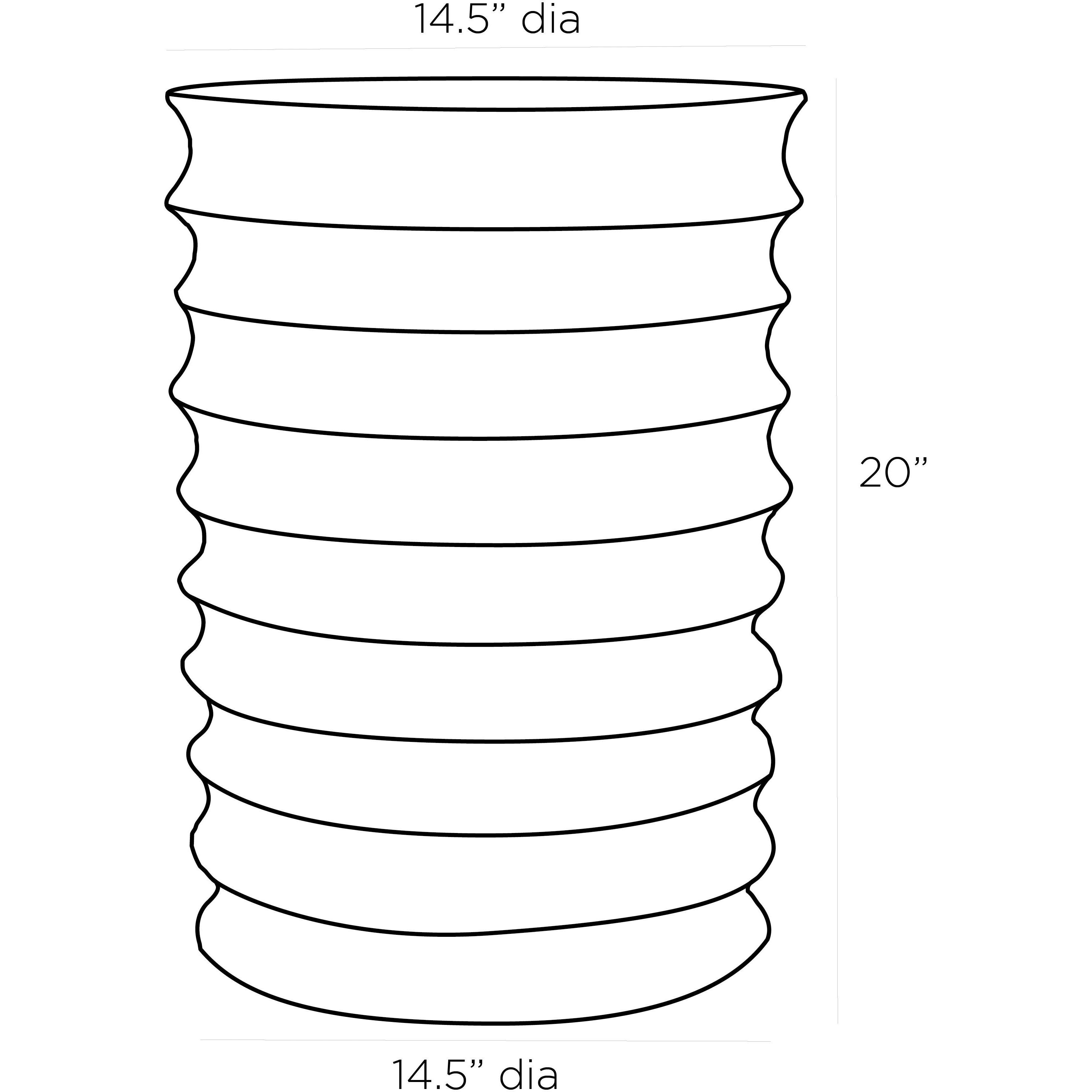 Reiko 15 inch White Gesso Accent Table