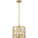 Dealey 3 Light 12 inch Heirloom Brass Chandelier Ceiling Light
