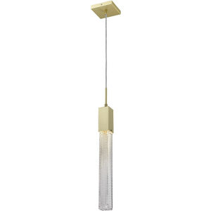 Boa 1 Light 5 inch Brushed Brass Pendant Ceiling Light