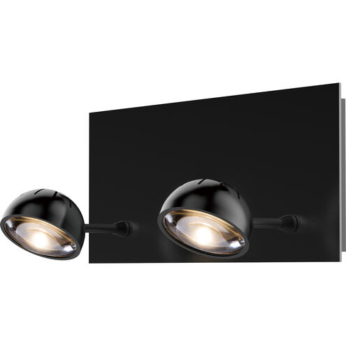 Horoscope 2 Light 12 inch Satin Dark Gray Vanity Light Wall Light