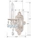 Paris Market Sconce Wall Light in Clear Swarovski Strass, Antique White