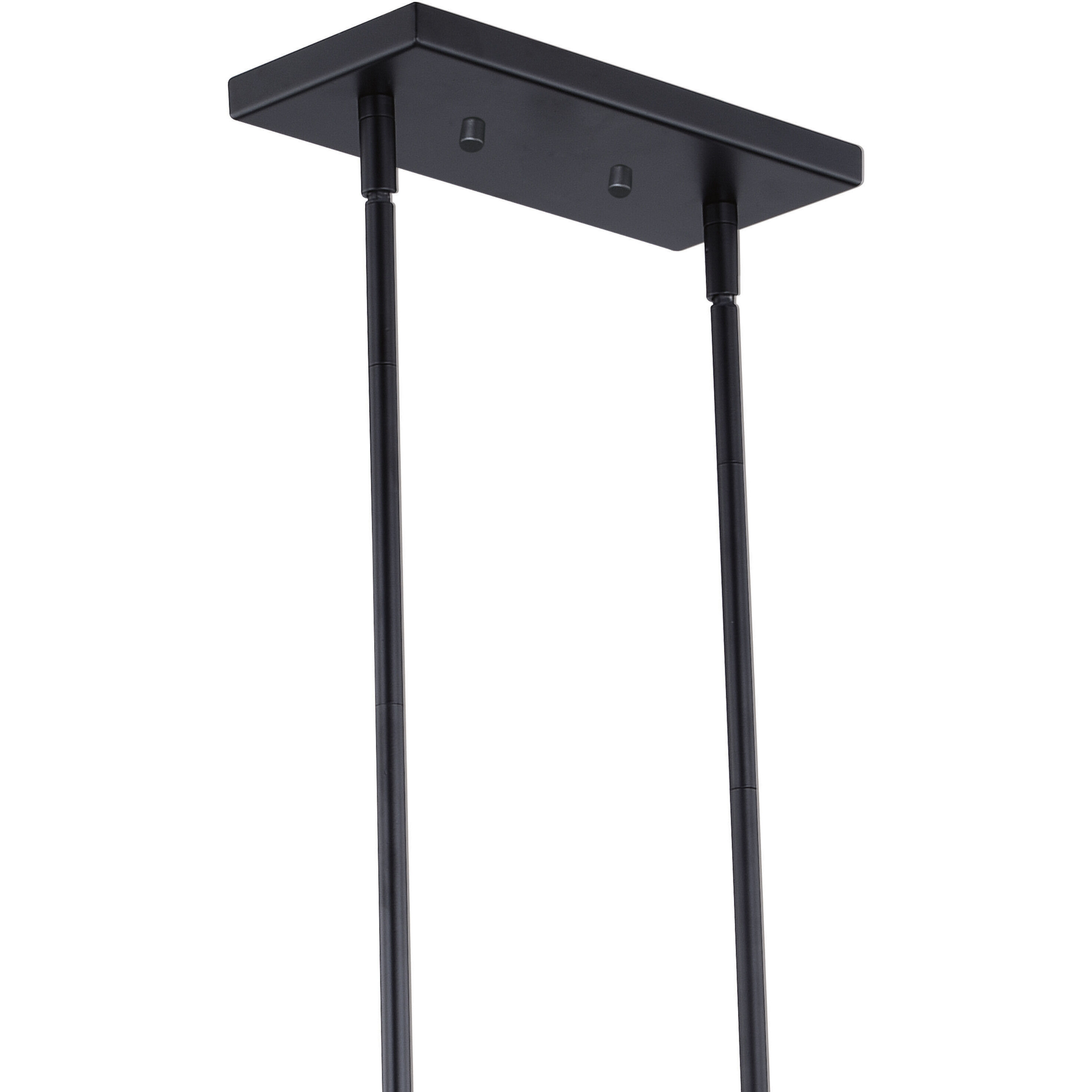 Oslo LED 36.75 inch Black and Natural Brass Linear Chandelier Ceiling Light