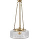 Chiswick 1 Light 15 inch Gold Pendant Ceiling Light