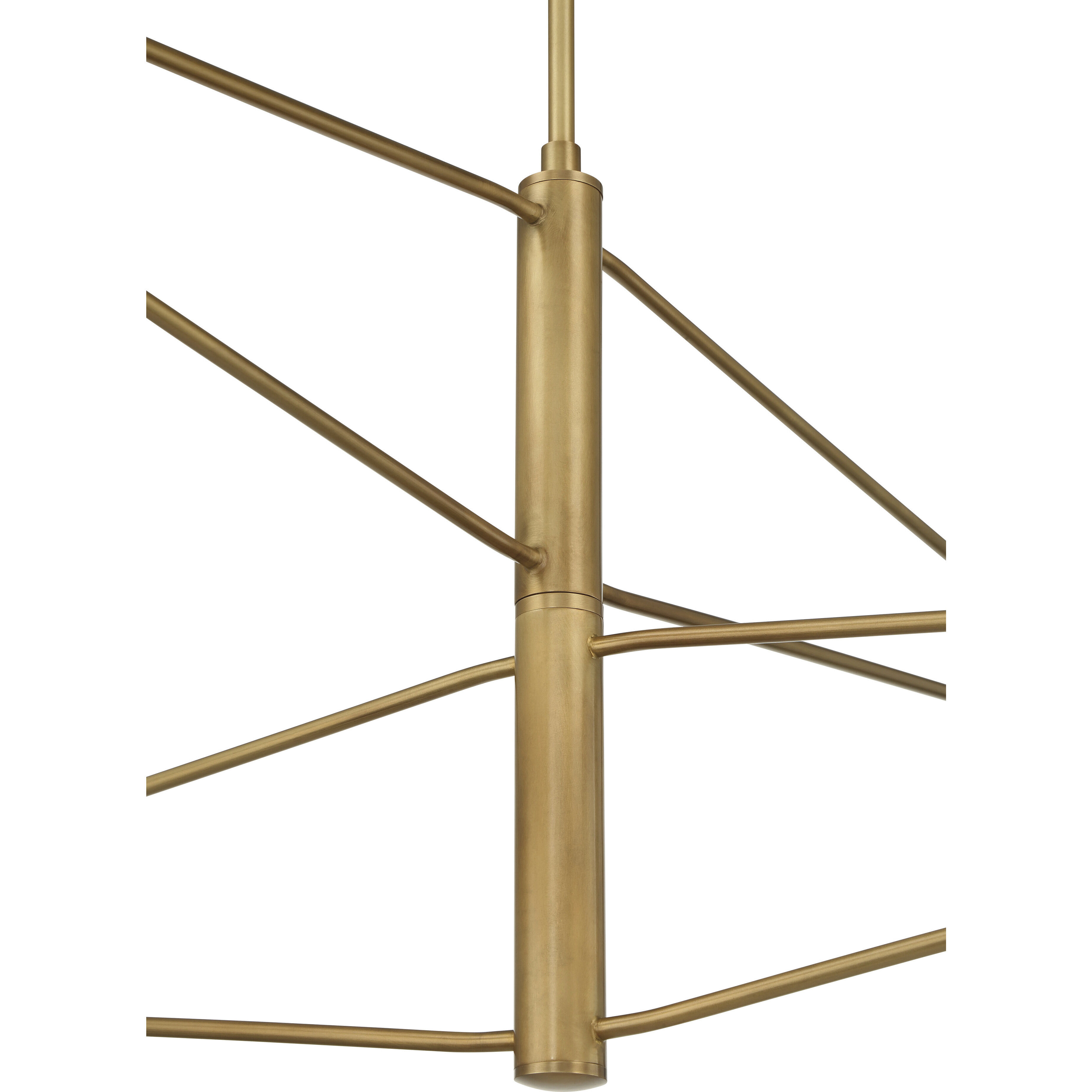 Orion 4 Light 53 inch Legacy Brass Chandelier Ceiling Light