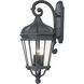 Harrison 4 Light 34 inch Coal Outdoor Wall Mount in Black, Great Outdoors