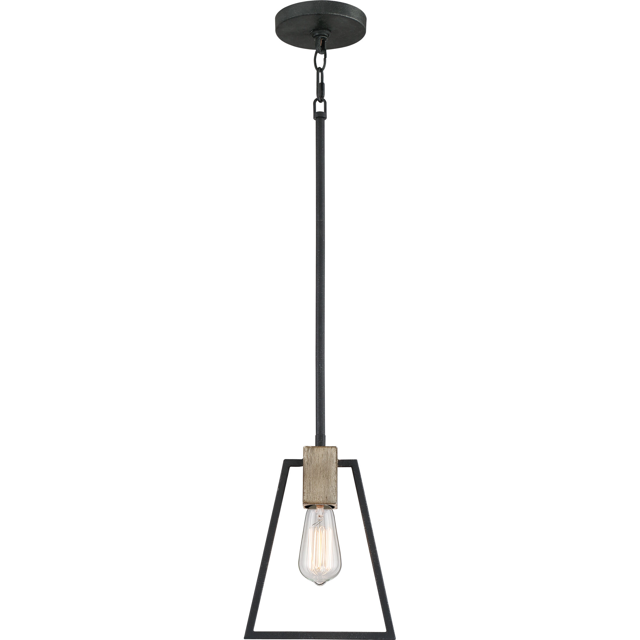 Brockton 1 Light 8 inch Grey Ash Mini Pendant Ceiling Light