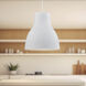 Cradle 1 Light 15.75 inch White Pendant Ceiling Light