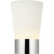 Sean Lavin Caspe 7.6 inch 2.2 watt Polished Nickel Rechargeable Table Lamp Portable Light