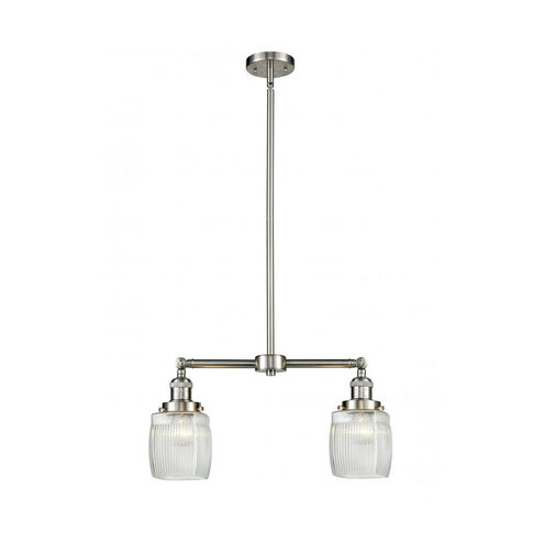Franklin Restoration Colton LED 22 inch Brushed Satin Nickel Chandelier Ceiling Light, Franklin Restoration