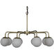 Larenta 8 Light 28 inch Antique Brass Chandelier Ceiling Light