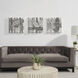 Lyon White and Blue and Black Wall Decor, Set of 3