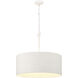 Lodelle 4 Light 24 inch Matte White Pendant Ceiling Light