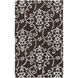 Cosmopolitan 66 X 42 inch Dark Brown/Slate Handmade Rug