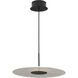 Spoke LED LED 18 inch Matte Black Pendant Ceiling Light, Progress LED