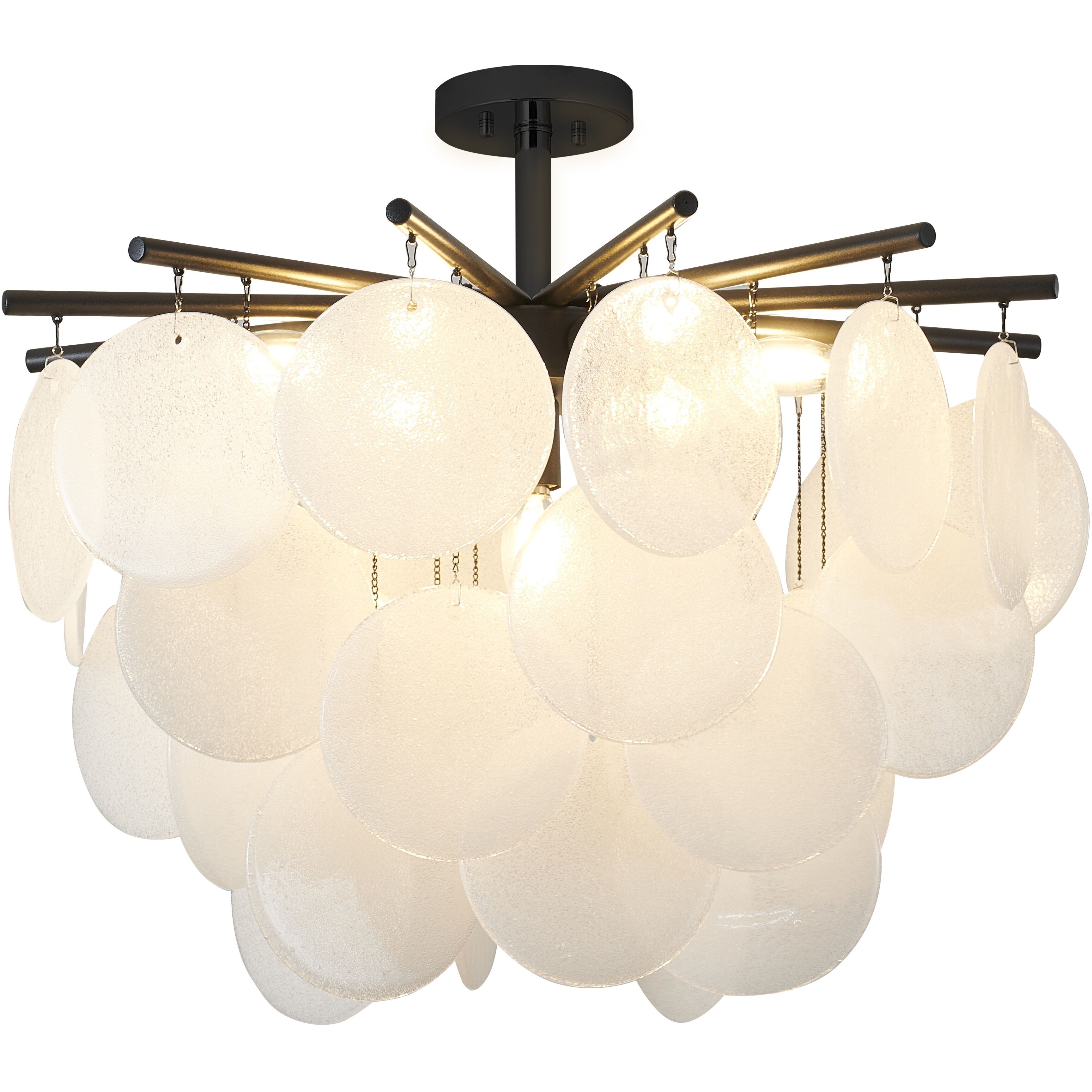 Canada LED 23.6 inch Satin Black Chandelier Ceiling Light