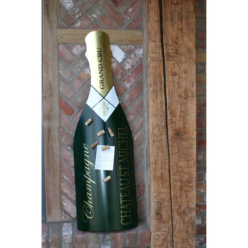 Champagne Magnet Black with Gold Dimensional Wall Art