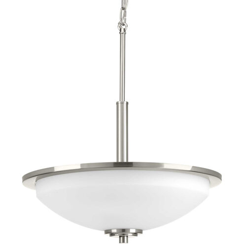 Replay 3 Light Brushed Nickel Pendant Ceiling Light