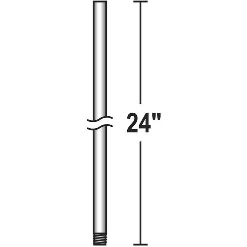 Signature Aged Galvanized Downrod in 24 in.