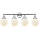 Beacon 4 Light 33.5 inch Polished Chrome Bath Vanity Light Wall Light