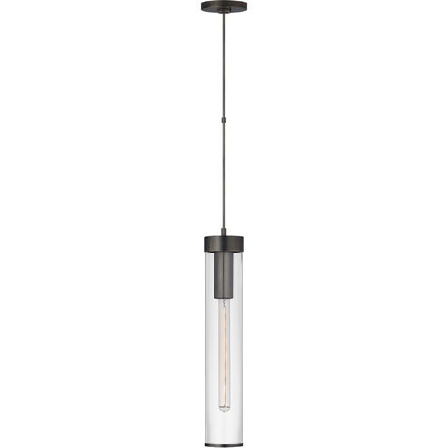 Kelly Wearstler Liaison 1 Light 3.5 inch Bronze Pendant Ceiling Light in Clear Glass