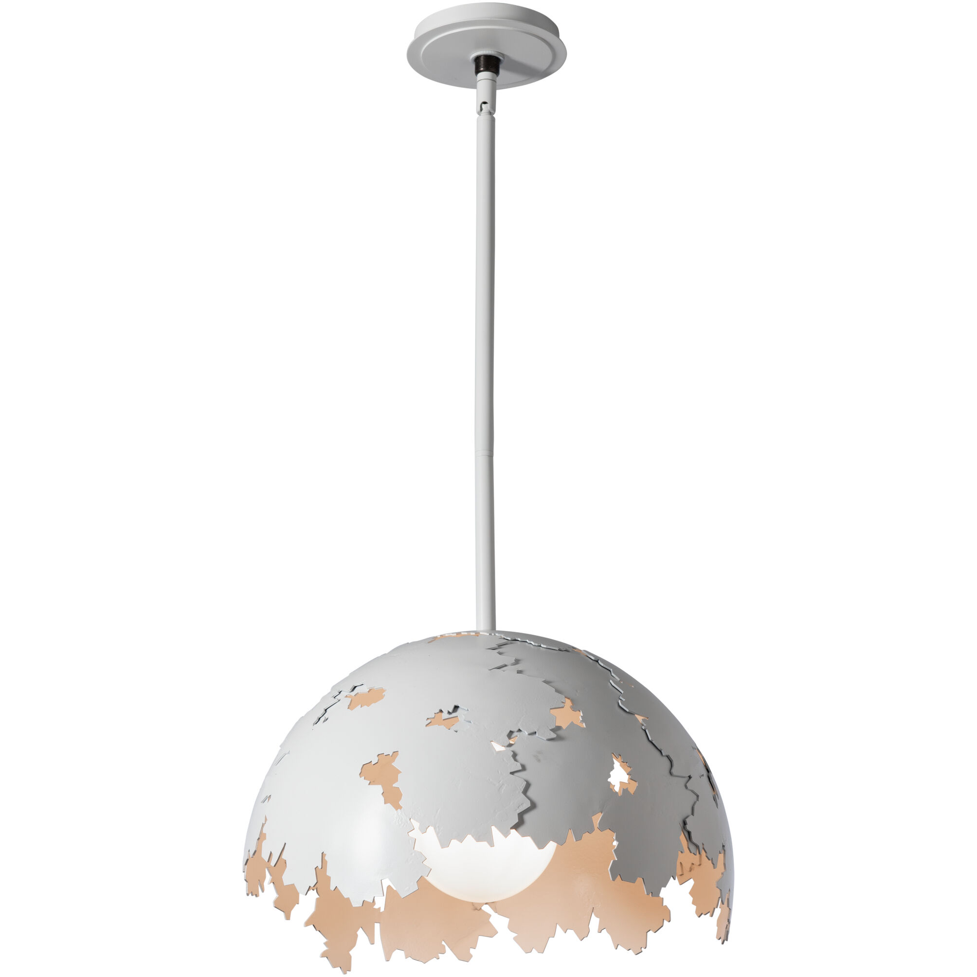 Pangea 1 Light 15.3 inch White Pendant Ceiling Light - Open Box