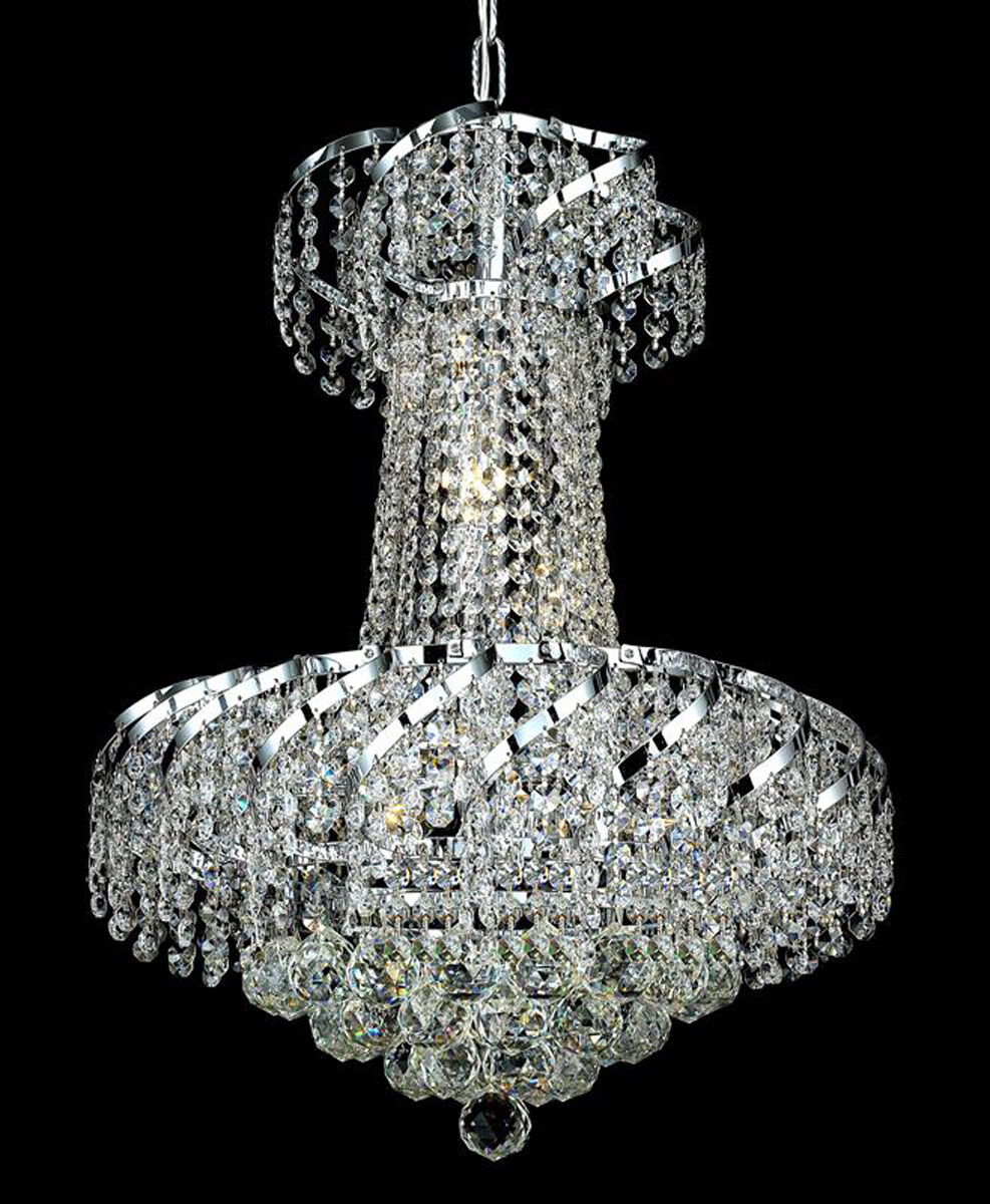 Belenus 6 Light 18 inch Chrome Dining Chandelier Ceiling Light in Royal Cut